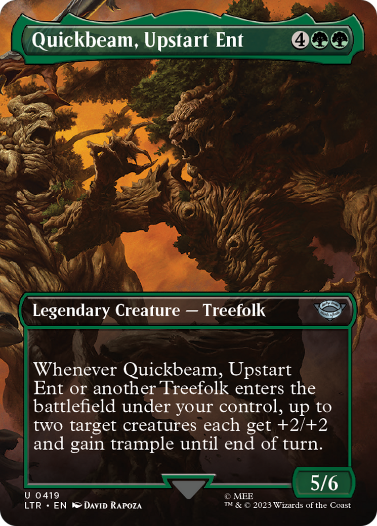 Quickbeam, Upstart Ent (Borderless Alternate Art) [The Lord of the Rings: Tales of Middle-Earth] | Impulse Games and Hobbies