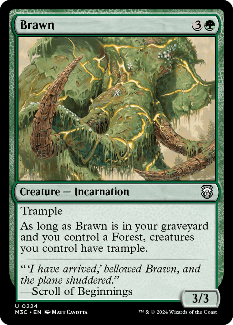 Brawn (Ripple Foil) [Modern Horizons 3 Commander] | Impulse Games and Hobbies