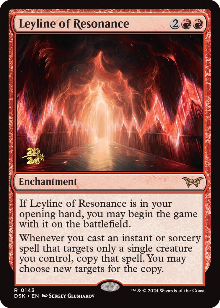 Leyline of Resonance [Duskmourn: House of Horror Prerelease Promos] | Impulse Games and Hobbies
