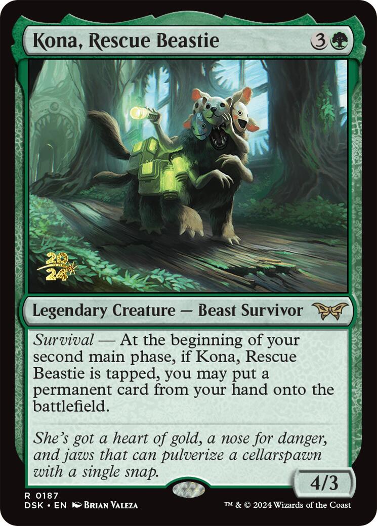 Kona, Rescue Beastie (0187) [Duskmourn: House of Horror Prerelease Promos] | Impulse Games and Hobbies