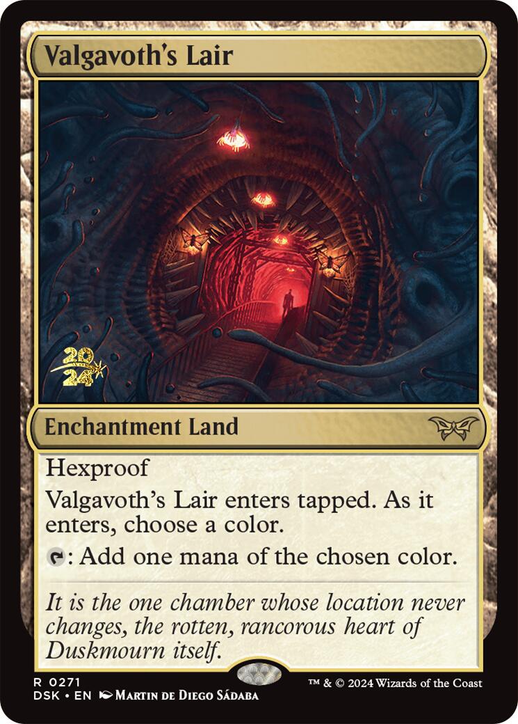 Valgavoth's Lair [Duskmourn: House of Horror Prerelease Promos] | Impulse Games and Hobbies