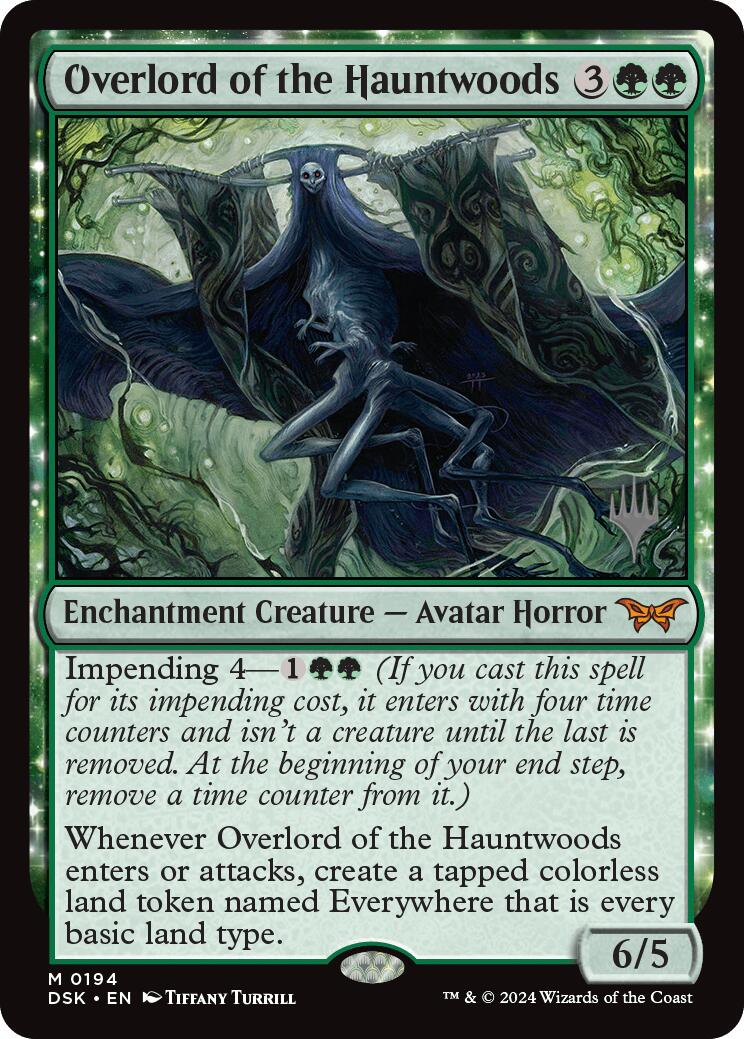 Overlord of the Hauntwoods (Promo Pack) [Duskmourn: House of Horror Promos] | Impulse Games and Hobbies
