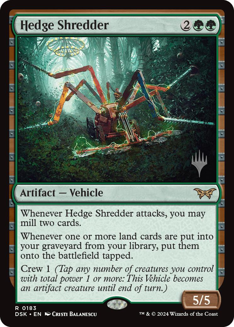 Hedge Shredder (Promo Pack) [Duskmourn: House of Horror Promos] | Impulse Games and Hobbies