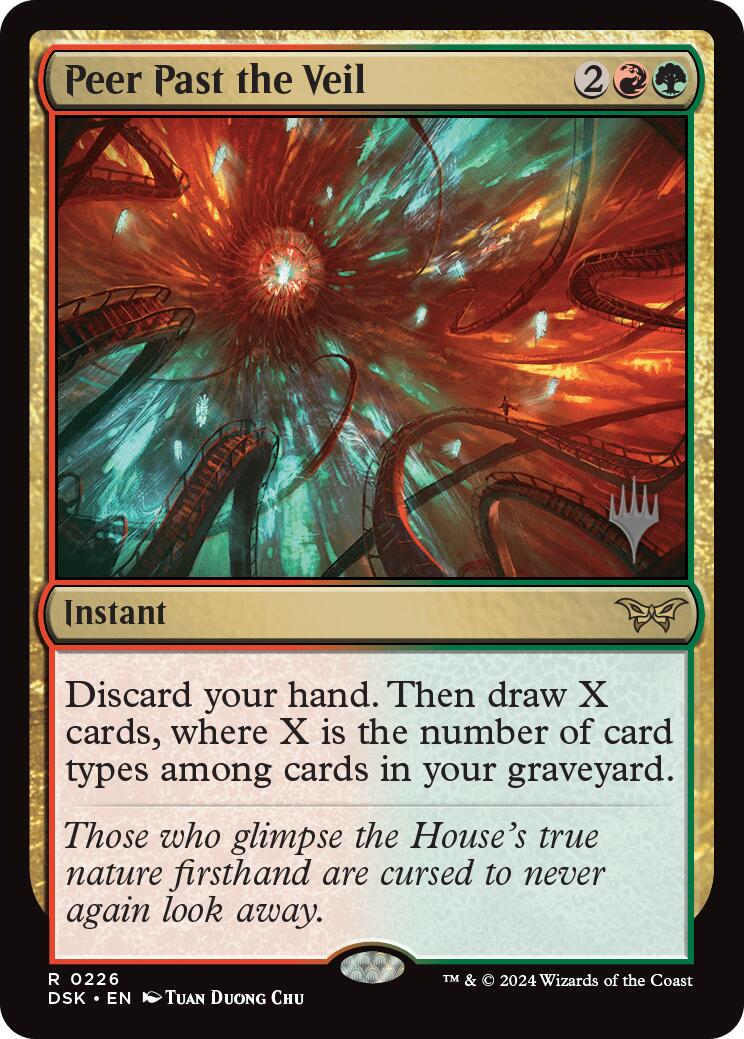 Peer Past the Veil (Promo Pack) [Duskmourn: House of Horror Promos] | Impulse Games and Hobbies
