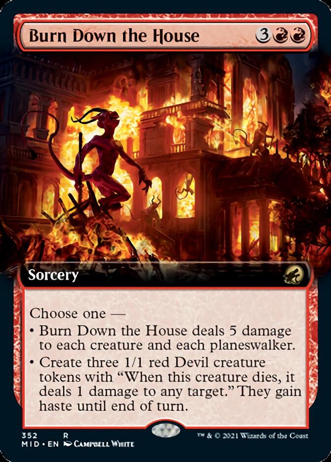 Burn Down the House (Extended Art) [Innistrad: Midnight Hunt] | Impulse Games and Hobbies
