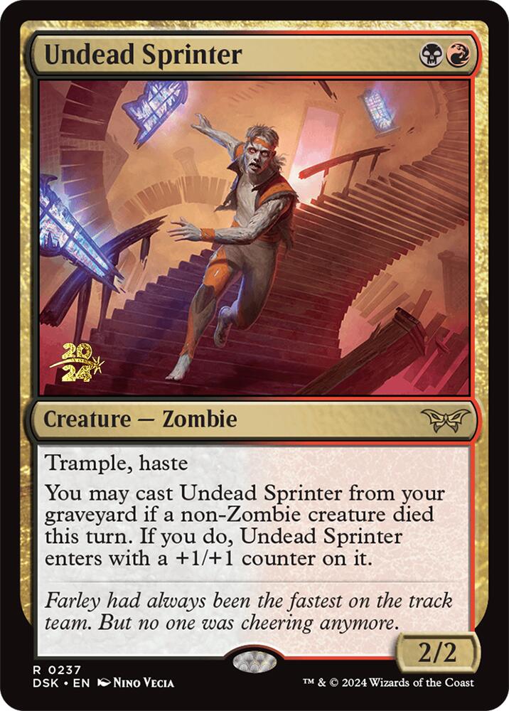 Undead Sprinter [Duskmourn: House of Horror Prerelease Promos] | Impulse Games and Hobbies