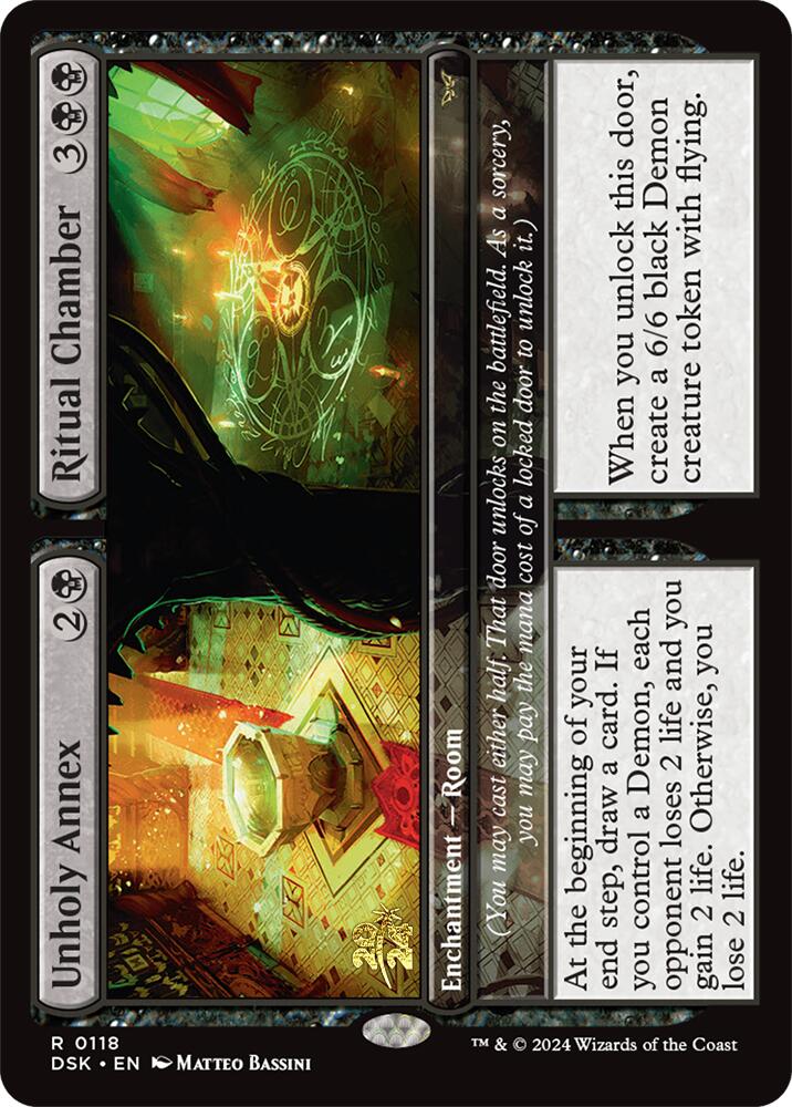 Unholy Annex // Ritual Chamber [Duskmourn: House of Horror Prerelease Promos] | Impulse Games and Hobbies
