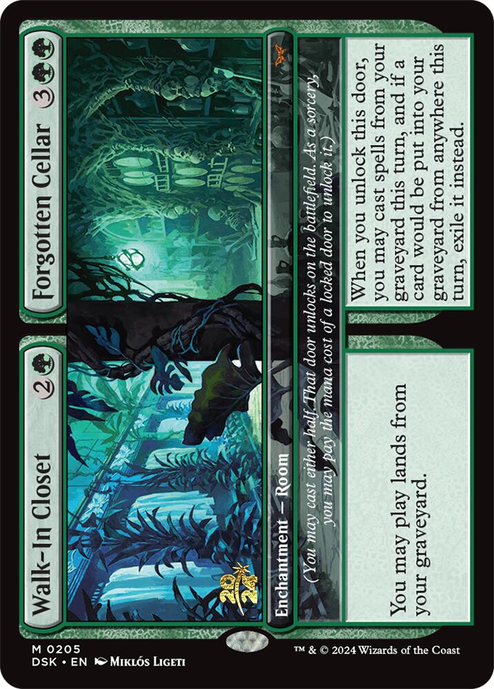 Walk-In Closet // Forgotten Cellar [Duskmourn: House of Horror Prerelease Promos] | Impulse Games and Hobbies