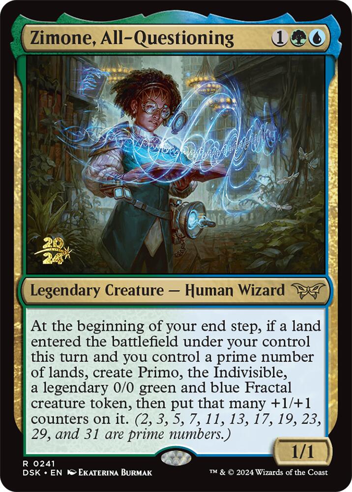 Zimone, All-Questioning [Duskmourn: House of Horror Prerelease Promos] | Impulse Games and Hobbies