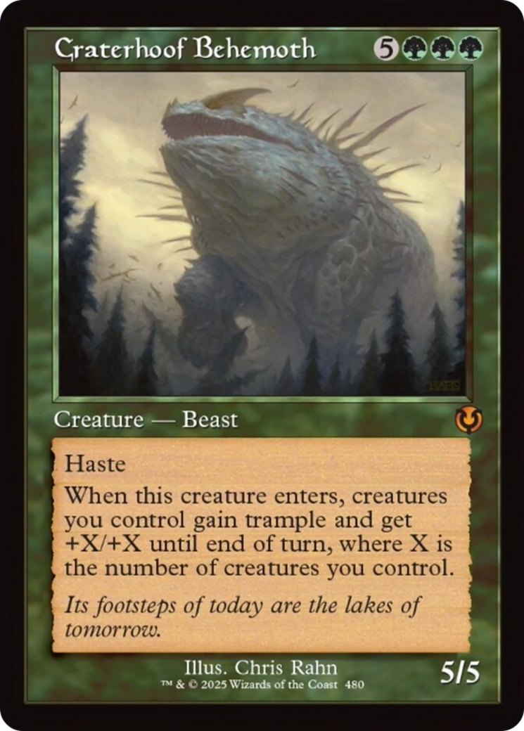 Craterhoof Behemoth (Retro Frame) [Innistrad Remastered] | Impulse Games and Hobbies