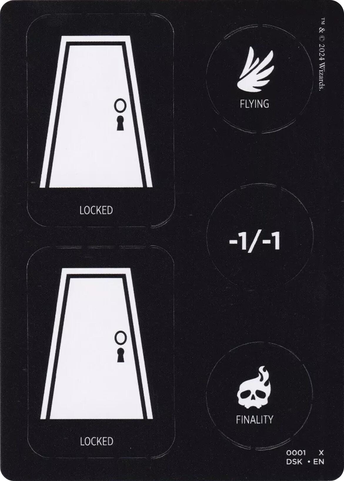 Punch Card Token (1 // 2) [Duskmourn: House of Horror Tokens] | Impulse Games and Hobbies