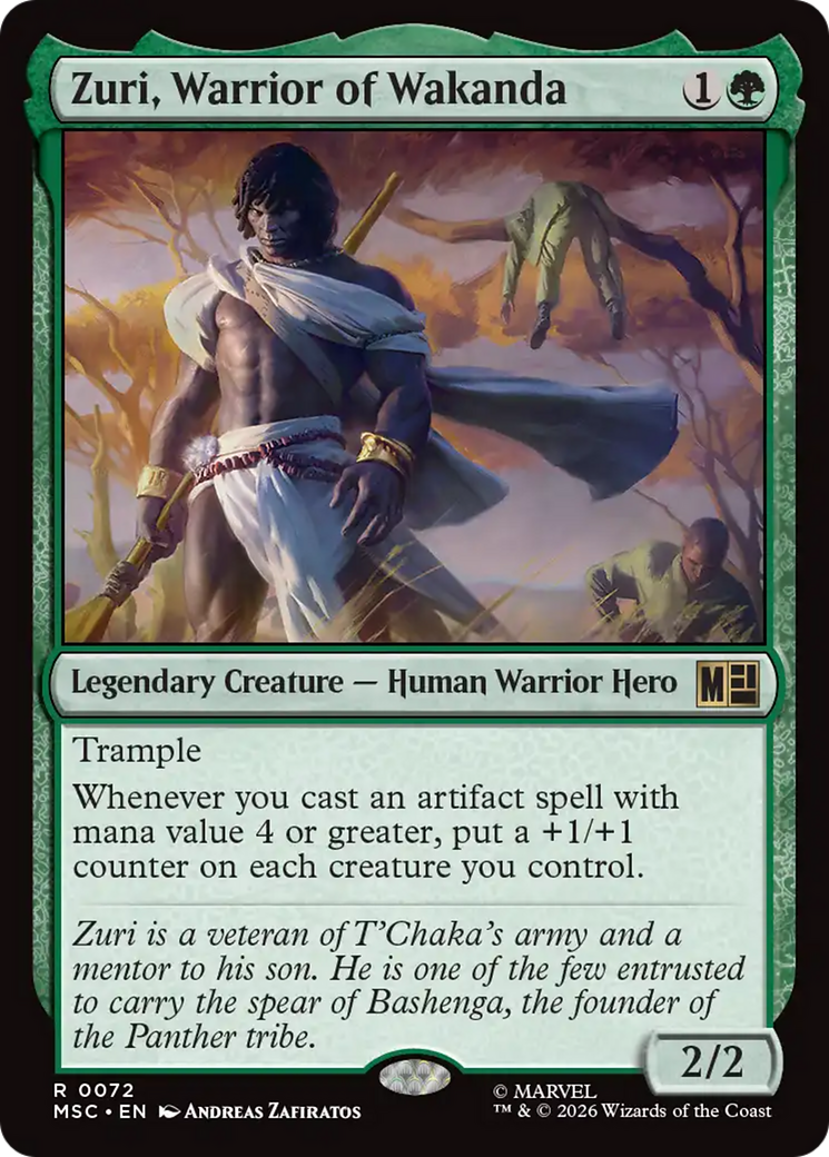 Zuri, Warrior of Wakanda (Surge Foil) [Marvel Super Heroes Commander] | Impulse Games and Hobbies