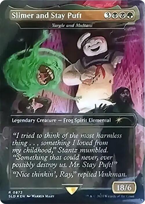 Slimer and Stay Puft - Yargle and Multani (Rainbow Foil) [Secret Lair Drop Series] | Impulse Games and Hobbies