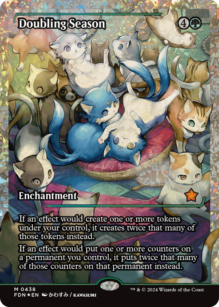 Doubling Season (Showcase) (Fracture Foil) [Foundations] | Impulse Games and Hobbies