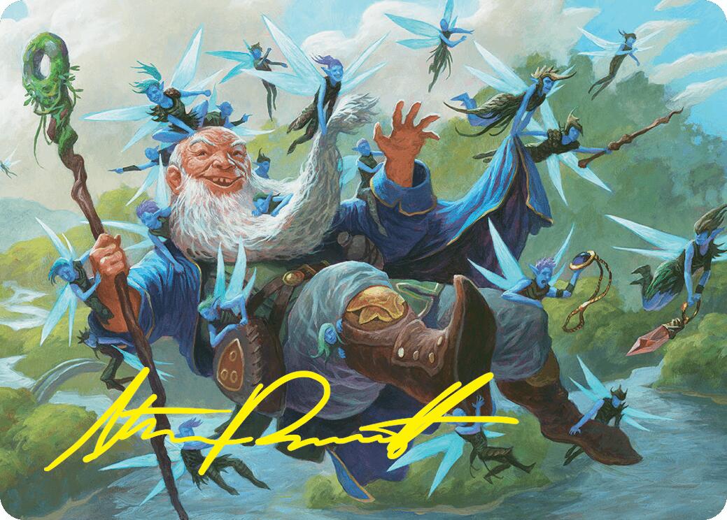 Mischievous Mystic Art Card (7/54) (Gold-Stamped Signature) [Foundations Art Series] | Impulse Games and Hobbies