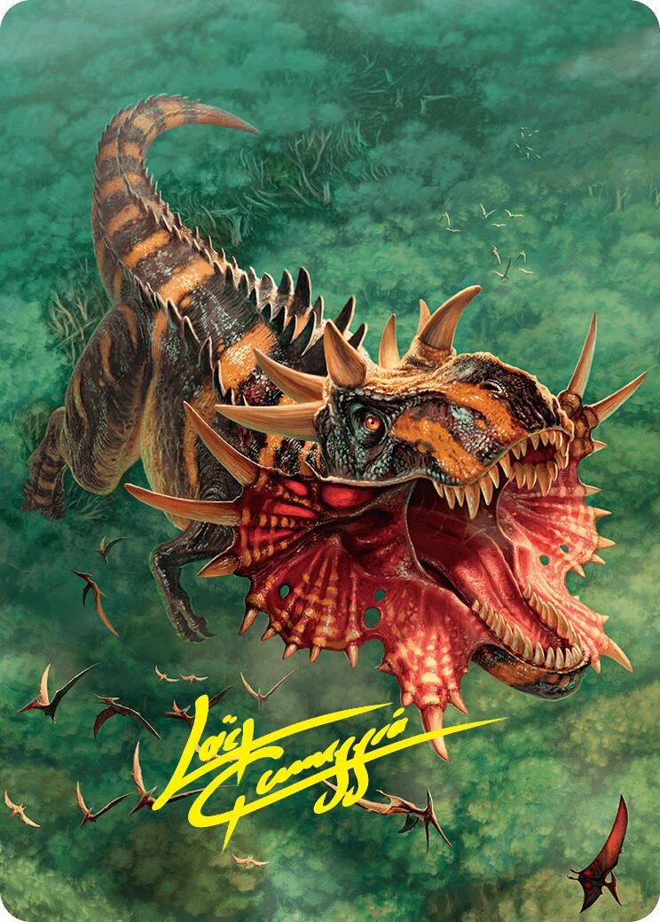 Gigantosaurus Art Card (53/54) (Gold-Stamped Signature) [Foundations Art Series] | Impulse Games and Hobbies