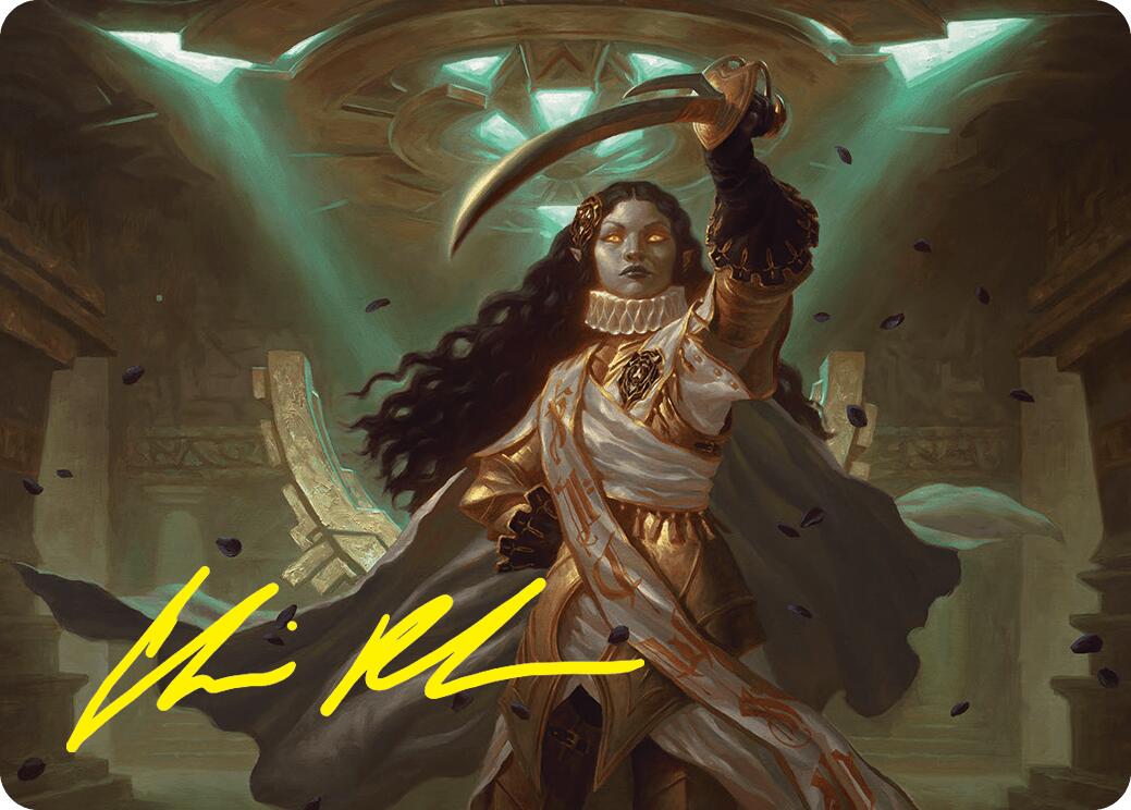 Elenda, Saint of Dusk Art Card (15/54) (Gold-Stamped Signature) [Foundations Art Series] | Impulse Games and Hobbies