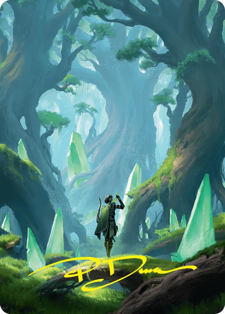 Forest Art Card (25/54) (Gold-Stamped Signature) [Foundations Art Series] | Impulse Games and Hobbies