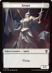 Spirit (0006) // Illusion Double-Sided Token [Secrets of Strixhaven Commander Tokens] | Impulse Games and Hobbies