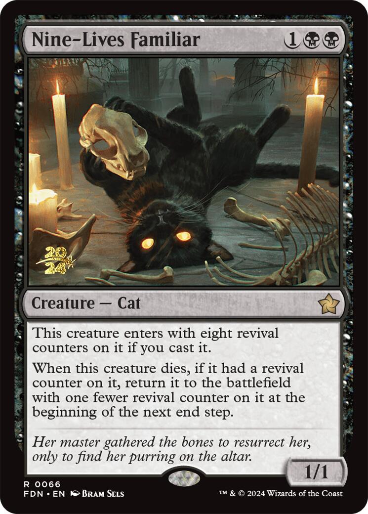 Nine-Lives Familiar [Foundations Prerelease Promos] | Impulse Games and Hobbies