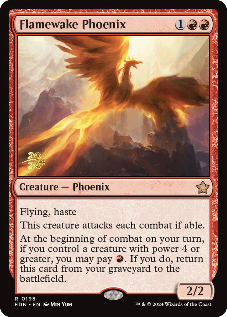 Flamewake Phoenix [Foundations Prerelease Promos] | Impulse Games and Hobbies