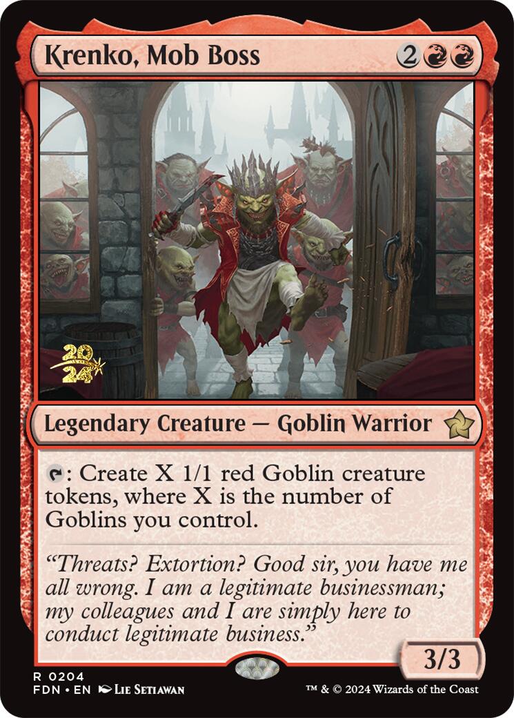 Krenko, Mob Boss [Foundations Prerelease Promos] | Impulse Games and Hobbies