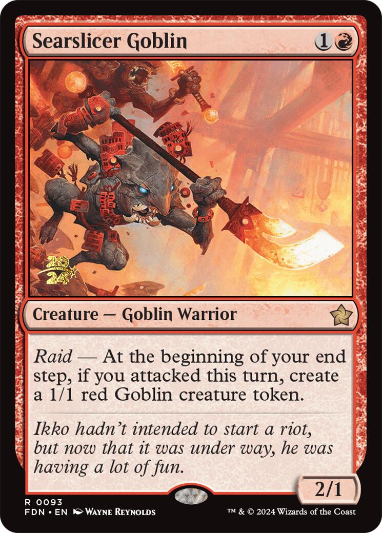 Searslicer Goblin [Foundations Prerelease Promos] | Impulse Games and Hobbies