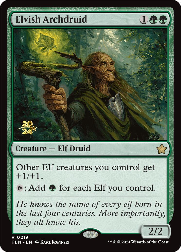 Elvish Archdruid [Foundations Prerelease Promos] | Impulse Games and Hobbies