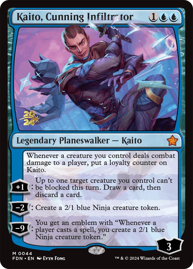 Kaito, Cunning Infiltrator [Foundations Prerelease Promos] | Impulse Games and Hobbies