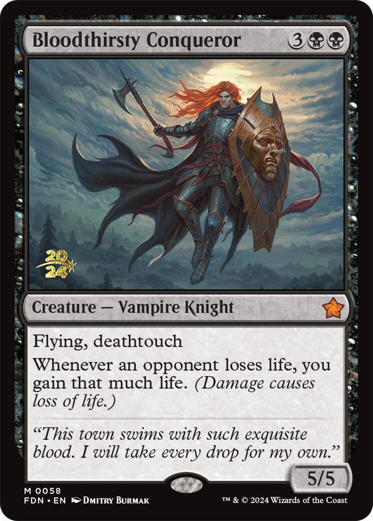 Bloodthirsty Conqueror [Foundations Prerelease Promos] | Impulse Games and Hobbies