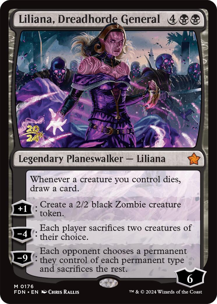 Liliana, Dreadhorde General [Foundations Prerelease Promos] | Impulse Games and Hobbies
