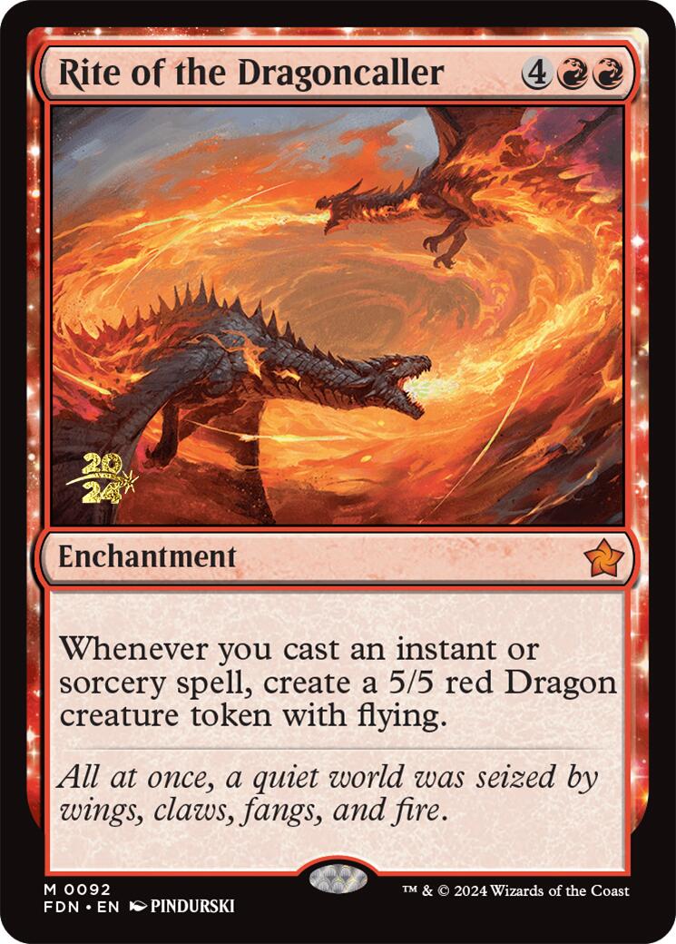 Rite of the Dragoncaller [Foundations Prerelease Promos] | Impulse Games and Hobbies