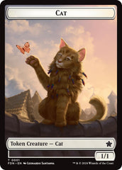 Spirit // Cat (0001) Doubled-Sided Token [Foundations Tokens] | Impulse Games and Hobbies