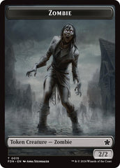 Zombie // Insect Doubled-Sided Token [Foundations Tokens] | Impulse Games and Hobbies