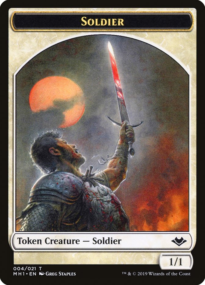 Angel (002) // Soldier (004) Double-Sided Token [Modern Horizons Tokens] | Impulse Games and Hobbies