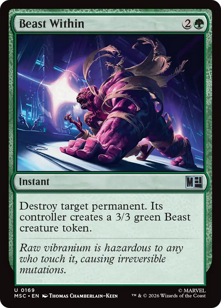 Beast Within (Surge Foil) [Marvel Super Heroes Commander] | Impulse Games and Hobbies