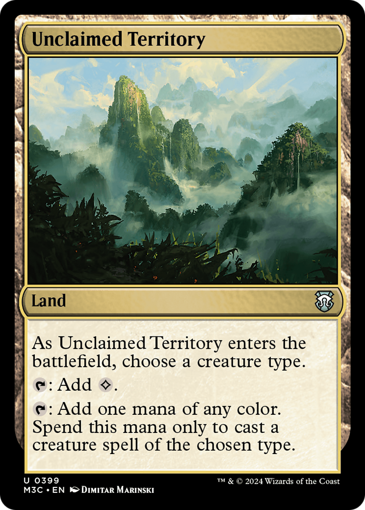 Unclaimed Territory (Ripple Foil) [Modern Horizons 3 Commander] | Impulse Games and Hobbies