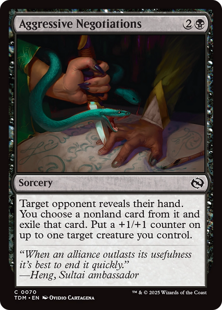 Aggressive Negotiations [Tarkir: Dragonstorm] | Impulse Games and Hobbies