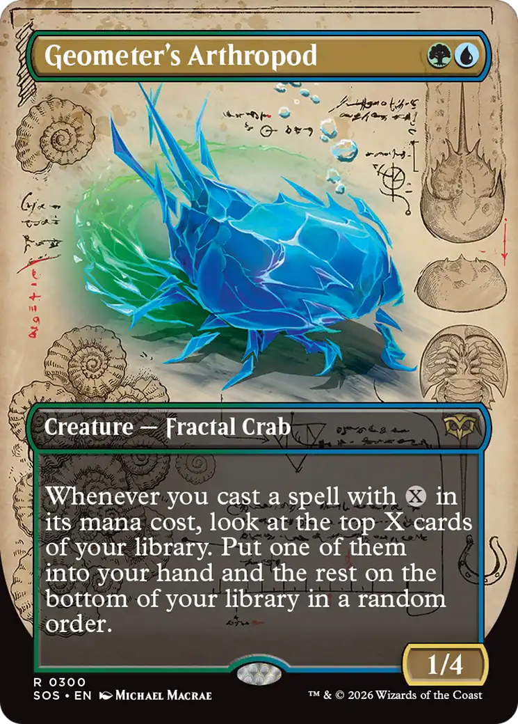 Geometer's Arthropod (Borderless) [Secrets of Strixhaven] | Impulse Games and Hobbies