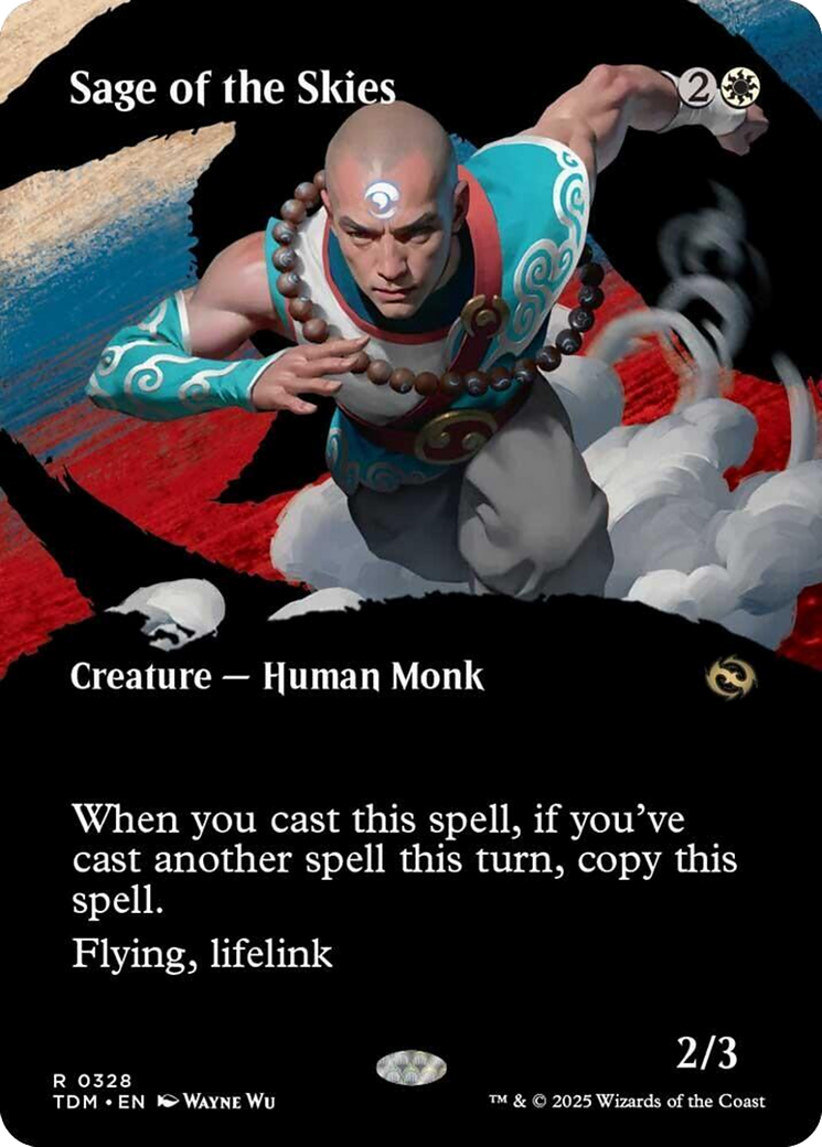 Sage of the Skies (Borderless) [Tarkir: Dragonstorm] | Impulse Games and Hobbies
