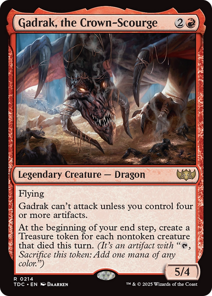 Gadrak, the Crown-Scourge [Tarkir: Dragonstorm Commander] | Impulse Games and Hobbies