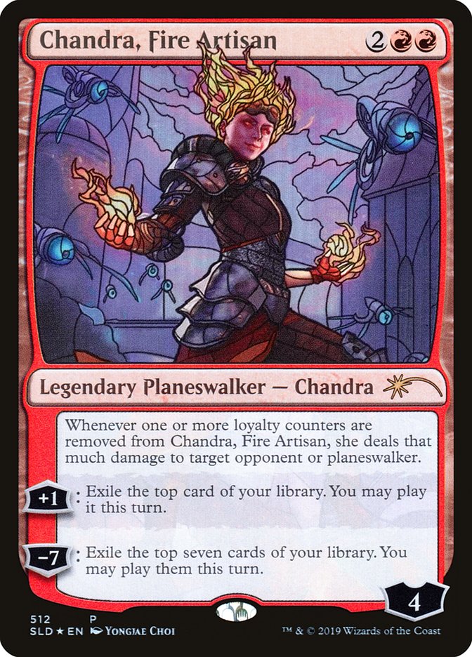 Chandra, Fire Artisan (Stained Glass) [Secret Lair Drop Promos] | Impulse Games and Hobbies