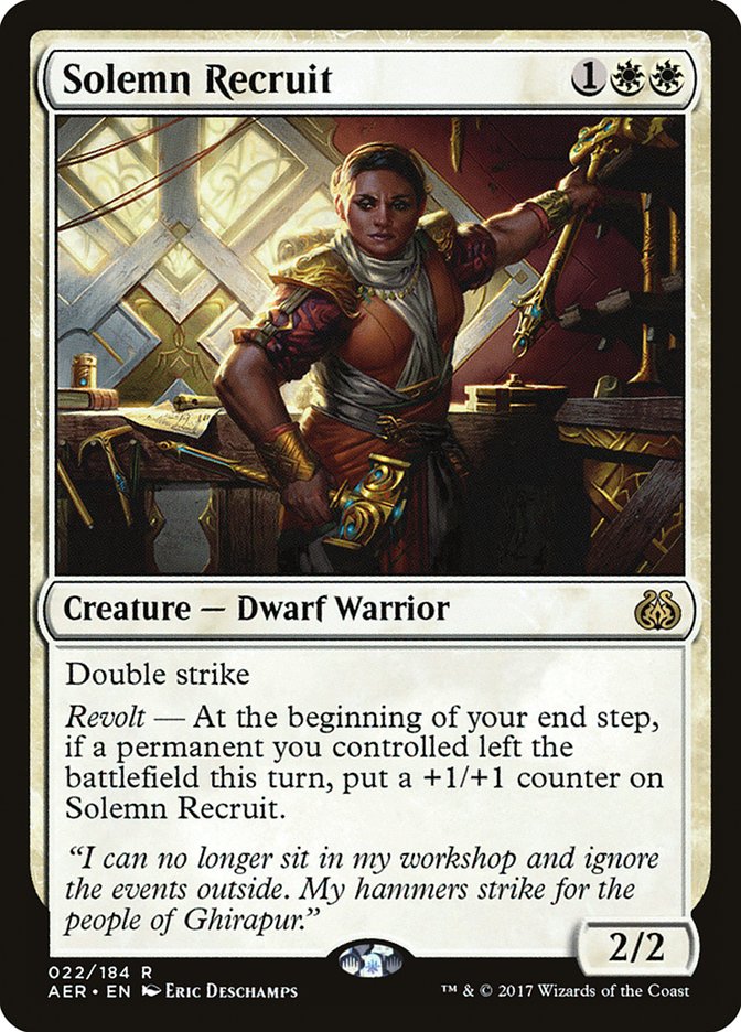 Solemn Recruit [Aether Revolt] | Impulse Games and Hobbies