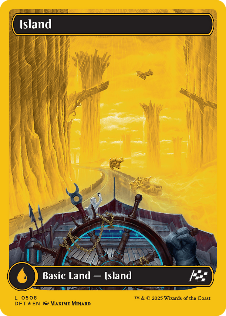Island (0508) (First-Place Foil) [Aetherdrift] | Impulse Games and Hobbies