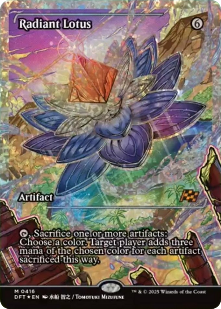 Radiant Lotus (Showcase) (Fracture Foil) [Aetherdrift] | Impulse Games and Hobbies