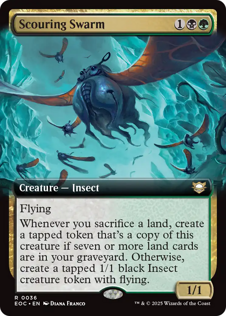 Scouring Swarm (Extended Art) [Edge of Eternities Commander] | Impulse Games and Hobbies