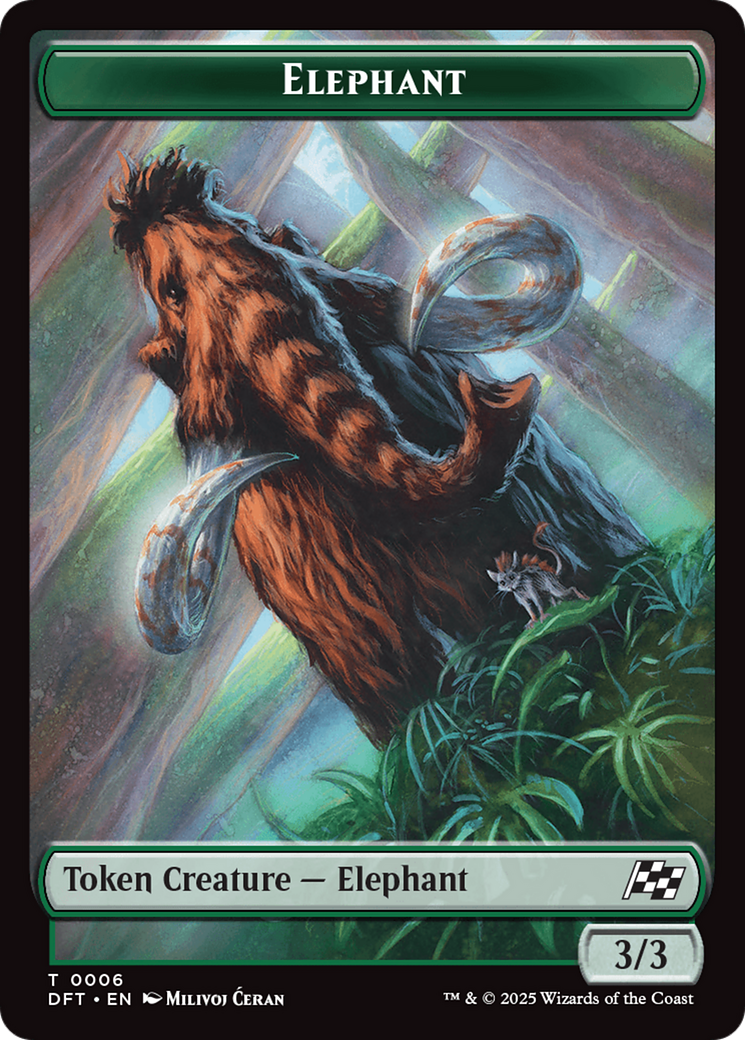 Insect // Elephant Double-Sided Token [Aetherdrift Tokens] | Impulse Games and Hobbies