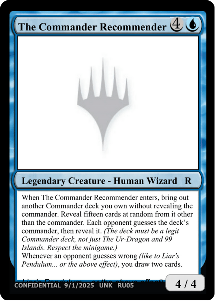 The Commander Recommender [Unknown Event] | Impulse Games and Hobbies