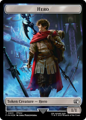 Hero (0031) // Wizard (0035) Double-Sided Token (Surge Foil) [FINAL FANTASY Tokens] | Impulse Games and Hobbies