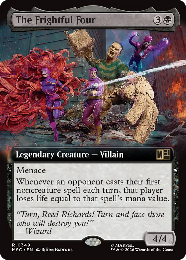 The Frightful Four (Extended Art) [Marvel Super Heroes Commander] | Impulse Games and Hobbies